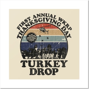 First Anual Turkey Drop Retro Posters and Art